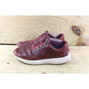 Nobull Mens 12 Red Burgundy Leather Runner Crossfit Trainer Sneakers
